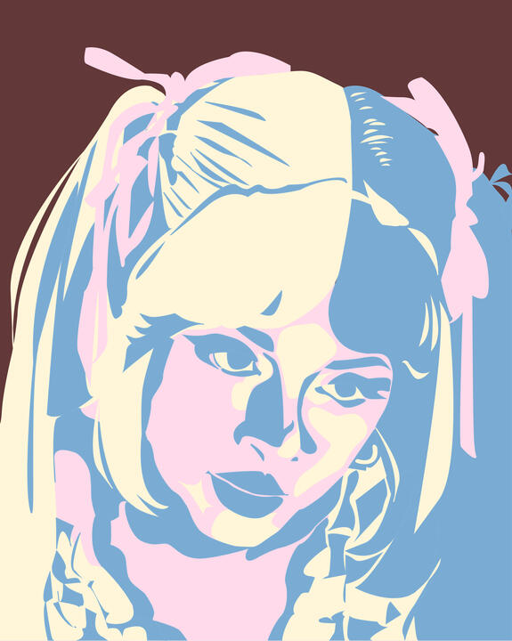 Melanie Martinez Vector Portrait -- Adobe Illustrator