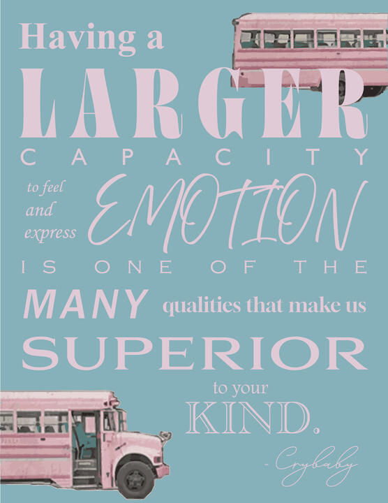 Melanie Martinez Word Block Poster -- Adobe Illustrator