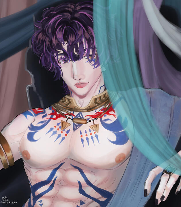 God of the Tides -- Procreate