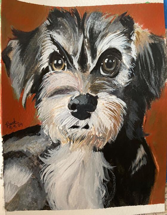 Greeting Card -- Watercolor and Gouache on Hot Press Paper